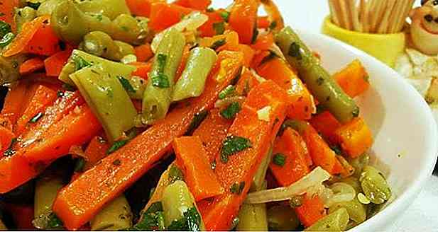 8 ricette dell'insalata di baccello con la luce della carota
