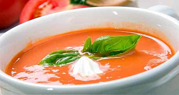 4 Rezepte für Tomatensuppenlicht (wenige Kalorien)