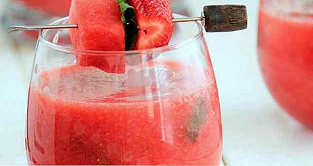 8 Recetas de jugo de sandía con fresa para adelgazar