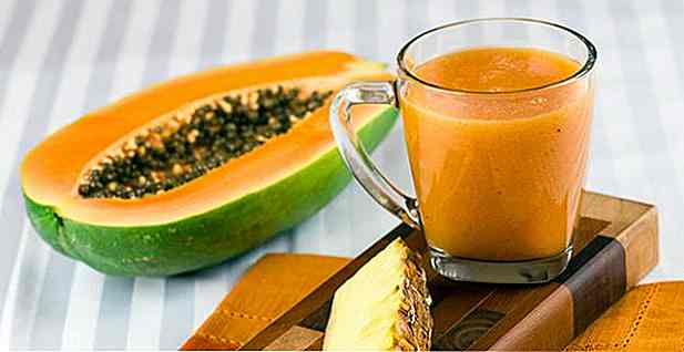 10 Rezepte für Saft Detox mit Papaya, um Gewicht zu verlieren