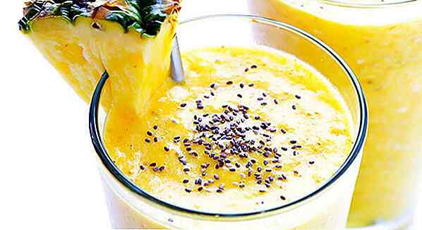 8 ricette di vitamina di ananas per perdere peso