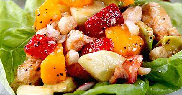 Salată de salată cu rețete de fructe ușoare