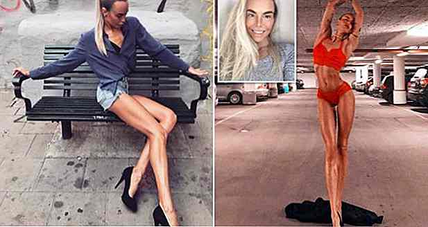 Conozca a Fisiculturista Sueca que impresiona con más de 1 metro de pierna
