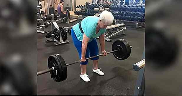 Abuela de 78 años Levanta Más de 100kg en la Musculación