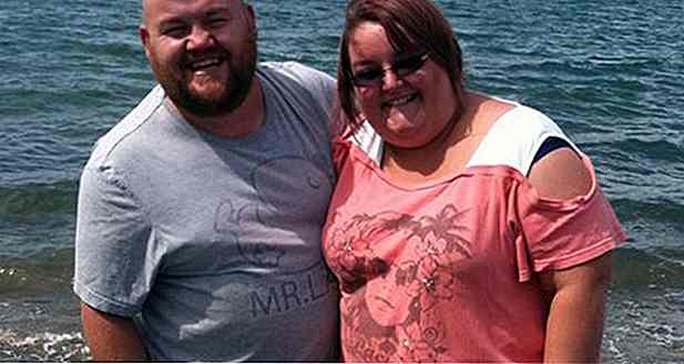 La pareja pierde la mitad del peso después de saber que podrían morir a los 40