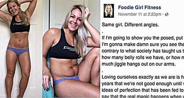 Blogger Fitness Posta Foto con porcellini per promuovere l'auto-accettazione