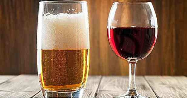 Wein oder Bier - Was wird dicker?