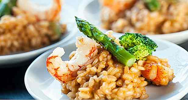 8 recettes pour la lumière de risotto aux crevettes