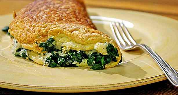 10 recettes pour la lumière d'omelette aux épinards