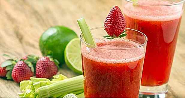 6 Detox Juice Rezepte mit Erdbeeren, Gewicht zu verlieren