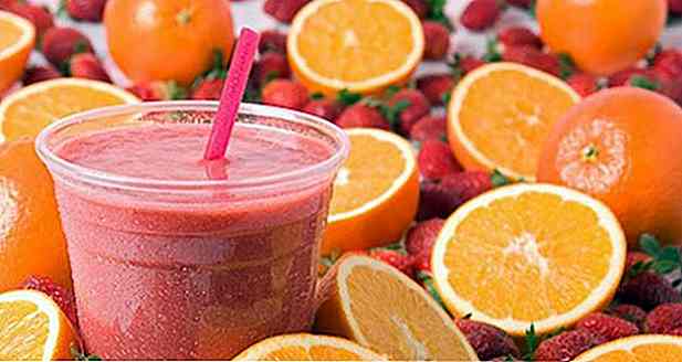 8 Orangensaft mit Erdbeer-Rezepte - Vorteile und wie man macht