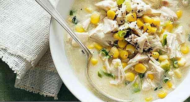 8 recettes de soupe de maïs avec la lumière de poulet