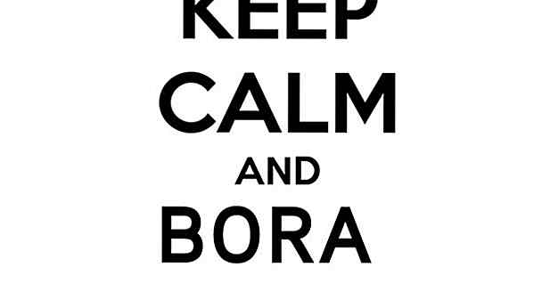 Behalte Ruhe und Bora Training!