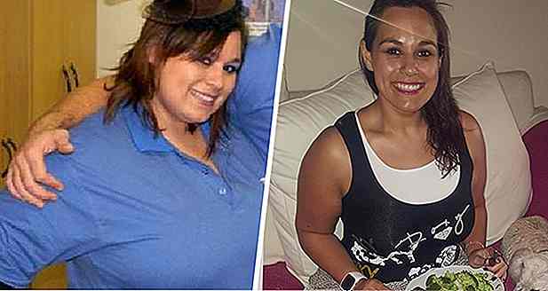 Nachdem sie sich mit dem Flugzeug beschämt hatte, verlor sie 45 Kilo